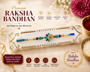 Premium Evil Eye Peacock Meenakari  Designer Rakhi For Brother