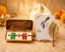 Premium Oval Crystal stone Designer Rakhi for Brther